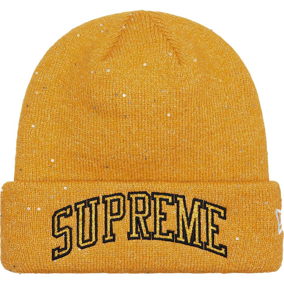 Sombreros Supreme New Era® Metallic Arc Beanie Doradas | Supreme 484RW